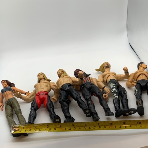 Vintage 90s Jakks Pacific WWE Wrestling Figurines - Lot of Six! - Picture 14 of 14